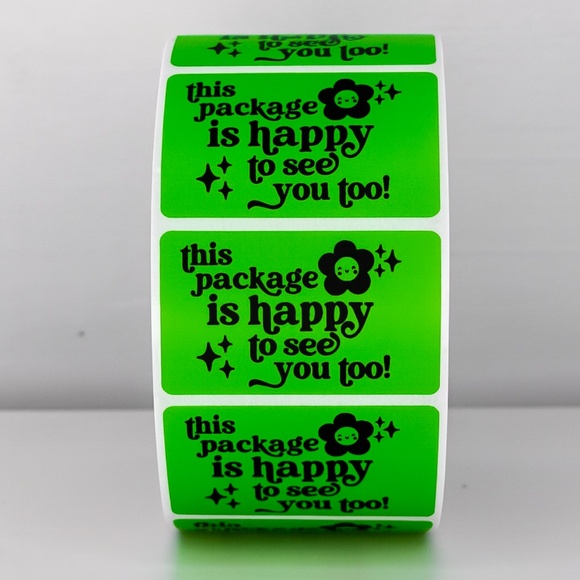 This Package Is Happy To See You Too Sticker | 8 COLORS TO CHOOSE FROM - Picture 2 of 11